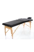 MEDİKALBİRLİK Ahşap Katlanabiir Masaj Masası Siyah thumbnail 2