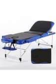 MEDİKALBİRLİK Metal 3 Parça Masaj Masası Siyah-mavi thumbnail 1