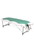 MEDİKALBİRLİK Metal Masaj Masası Yeşil-krem thumbnail 1