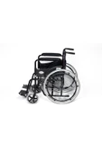 WİTRA E100 Standart Manuel Tekerlekli Sandalye Ekose Kumaş- Hasta Transfer Sandalyesi thumbnail 2