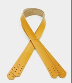 Çanta Aksesuar Hardal Renk Gerçek Deri 70X2.3 Cm Çift Sap - 1