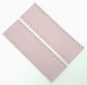 Çanta Aksesuar Lila Gerçek Deri Tutma Sapı 18X6 Cm Simit Sap - 1
