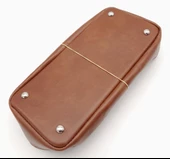 Çanta Aksesuar Taba Suni Deri 28x13 cm Yüksek Çanta Tabanı Gümüş Metalli - 3
