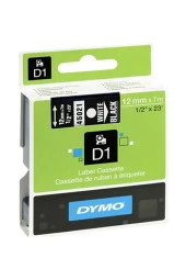 Dymo D1 Şerit Standart 12 MM x 7 Metre Siyah Üzerine Beyaz 45021 thumbnail 1