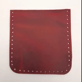 Çanta Aksesuar Crazy Oil Kırmızı Gerçek Deri 12x12 cm Cep - 1