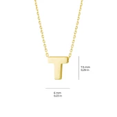 14 Ayar Altın T Harfi Kolye 1,37 gr - 2
