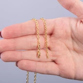 14 Ayar 45 cm Alternatif Halat Altın Zincir Kolye 2,78 gr thumbnail 3