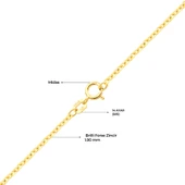 14 Ayar 45 cm Brilli Forse Altın Zincir Kolye 2,00 gr thumbnail 3