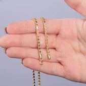 14 Ayar 50 cm Pullu Altın Zincir Kolye 4,13 gr - 3