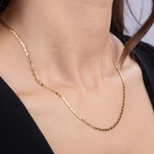 14 Ayar 45 cm Valentino Altın Zincir Kolye 1,95 gr - 3