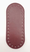 Çanta Aksesuar Suni Deri Bordo 20X8 cm Oval Çanta Tabanı - 1
