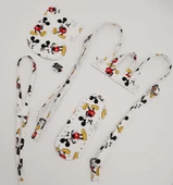 Çanta Aksesuar Miki Mouse Desenli Sırt Çanta Seti Füme Metalli - 3