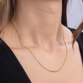 14 Ayar 45 cm Gurmet Altın Zincir Kolye 2,08 gr - 2