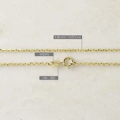 14 Ayar 45 cm Brilli Forse Altın Zincir Kolye 2,00 gr - 4