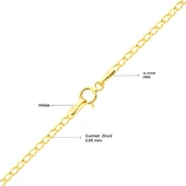 14 Ayar 45 cm Gurmet Altın Zincir Kolye 2,08 gr thumbnail 3