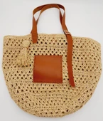 Çanta Aksesuar Suni Deri Cepli Ayarlanabilir Çift Saplı Çanta Seti Siyah Gümüş Metalli thumbnail 3