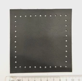 Çanta Aksesuar 10x10 cm Kare Suni Deri Siyah Renk 1 Adet thumbnail 3