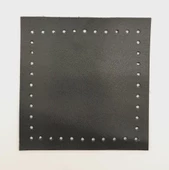 Çanta Aksesuar 10x10 cm Kare Suni Deri Siyah Renk 1 Adet thumbnail 2