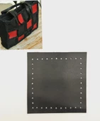 Çanta Aksesuar 10x10 cm Kare Suni Deri Siyah Renk 1 Adet thumbnail 1