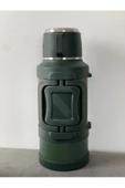 Paslanmaz Çelik 3,2 Litre Termos Haki Renk 48 saat sıcak 72 saat soğuk kamp piknik seyahatte - 4