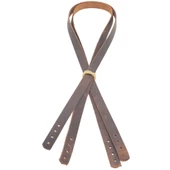 Çanta Aksesuar Gerçek Deri 70x1.2 cm Crazy Oil Hardal Sarı Renk Çift Çanta Sapı - 1