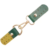 Çanta Aksesuar Gerçek Deri Kancalı Böce (Kilit) Yeşil Renk Light Gold Metalli thumbnail 2