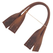 Çanta Aksesuar Gerçek Deri Kısa Pelikan Model Çanta Sapı Crazy Oil Hardal Sarı Renk thumbnail 2