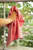5'Li Mikrofiber Temizlik Bezi 42x70 Cm Polyamid Cam Mutfak Ayna Tv Masa Musluk Fırın Temizleme bezi - 2