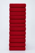 12 Adet 50 X 90 cm Mikrofiber El Yüz Kuaför Berber Spor Havlusu Leke Ve Saç Boyası Tutmayan - 1