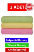 3'lü Polyamid Antibakteriyel Mikrofiber Dekoratif Cam Mutfak Temizlik Bezi 42x70cm - 2