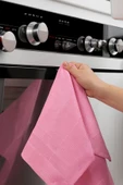 5'Li Mikrofiber Temizlik Bezi 42x70 Cm Polyamid Cam Mutfak Ayna Tv Masa Musluk Fırın Temizleme bezi - 3
