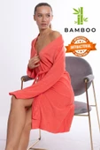 Bamboo Lüks Nakışlı Kimono Sabahlık - 1
