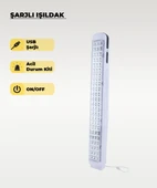 69 Ledli Şarjlı Işıldak Beyaz Işık thumbnail 1