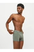 Jack&Jones Erkek Boxer 3'lü Set - Minimalist Ananas Desenli Rahat Boxer - 5