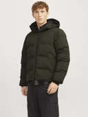 Jack&Jones Oversize Kapüşonlu Şişme Mont - Kışlık Erkek Mont - 6