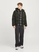 Jack&Jones Oversize Kapüşonlu Şişme Mont - Kışlık Erkek Mont - 7