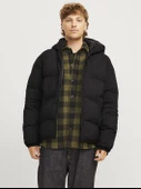 Jack&Jones Oversize Kapüşonlu Şişme Mont - Kışlık Erkek Mont - 1