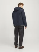 Jack&Jones Minimalist Kapüşonlu Oversized Erkek Mont - Günlük Kullanım - 12