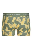 Jack&Jones Erkek Boxer 3'lü Set - Minimalist Ananas Desenli Rahat Boxer - 7