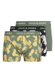 Jack&Jones Erkek Boxer 3'lü Set - Minimalist Ananas Desenli Rahat Boxer - 1