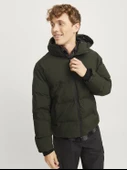 Jack&Jones Oversize Kapüşonlu Şişme Mont - Kışlık Erkek Mont - 8