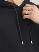 Jack&Jones Erkek Oversize Kapüşonlu Sweatshirt - Minimalist Günlük - 5