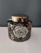 LAMEDOR FLOWER GARDEN KAPAKLI SİLİNDİR KÜÇÜK KÜP 20X20X17 CM - 2