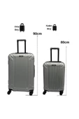 Anhelo Castle Abs Küçük (KABİN) Ve Orta Boy 2'li Valiz Seti thumbnail 3