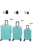 Anhelo Castle Abs Küçük (KABİN), Orta Ve Büyük Boy 3'lü Valiz Seti thumbnail 3