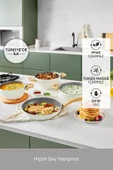 Karaca x Refika Birgül Swiss Crystal 7 Parça Tencere Seti Creamy - 3