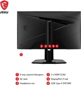 MSI G274QPF E2 27" 1 ms 2K Pivot IPS 180 Hz Oyuncu Monitörü Outlet - 5