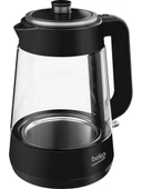 Beko CM 5964 B Floral Siyah 1900 W Cam Demlikli Çay Makinesi - 3