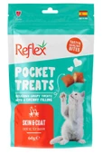 Reflex Pocket Treats Deri ve Tüy Bakımı Yetişkin Kedi Ödül Maması 60gr - 1