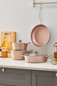 Karaca Ivy Biogranit 7 Parça Tencere Seti Rose - 3